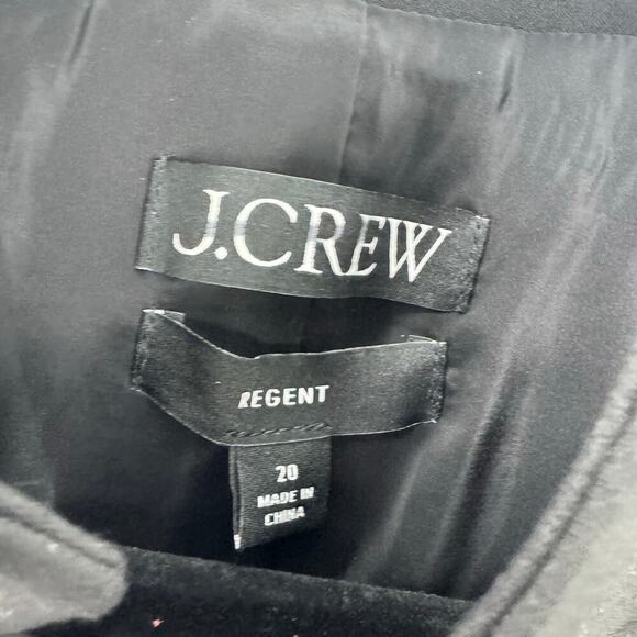 J. Crew Regent Blazer In Four-Season Stretch Black Size 20 NWT - Picture 9 of 15